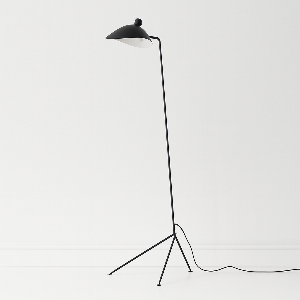 Luminária de Piso Coluna Moderna Articulada Metal Gleamside