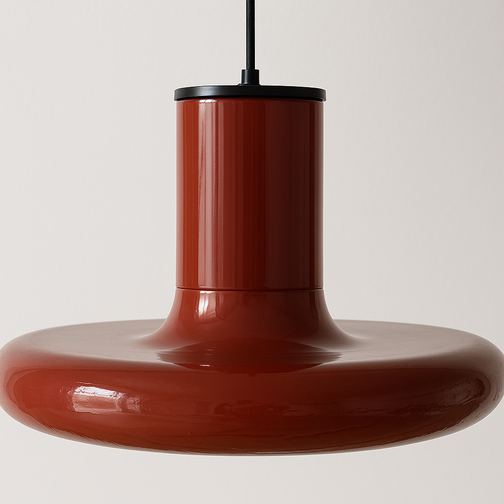 Luminária Pendente Moderna Minimalista Vidro Metal Red Hook