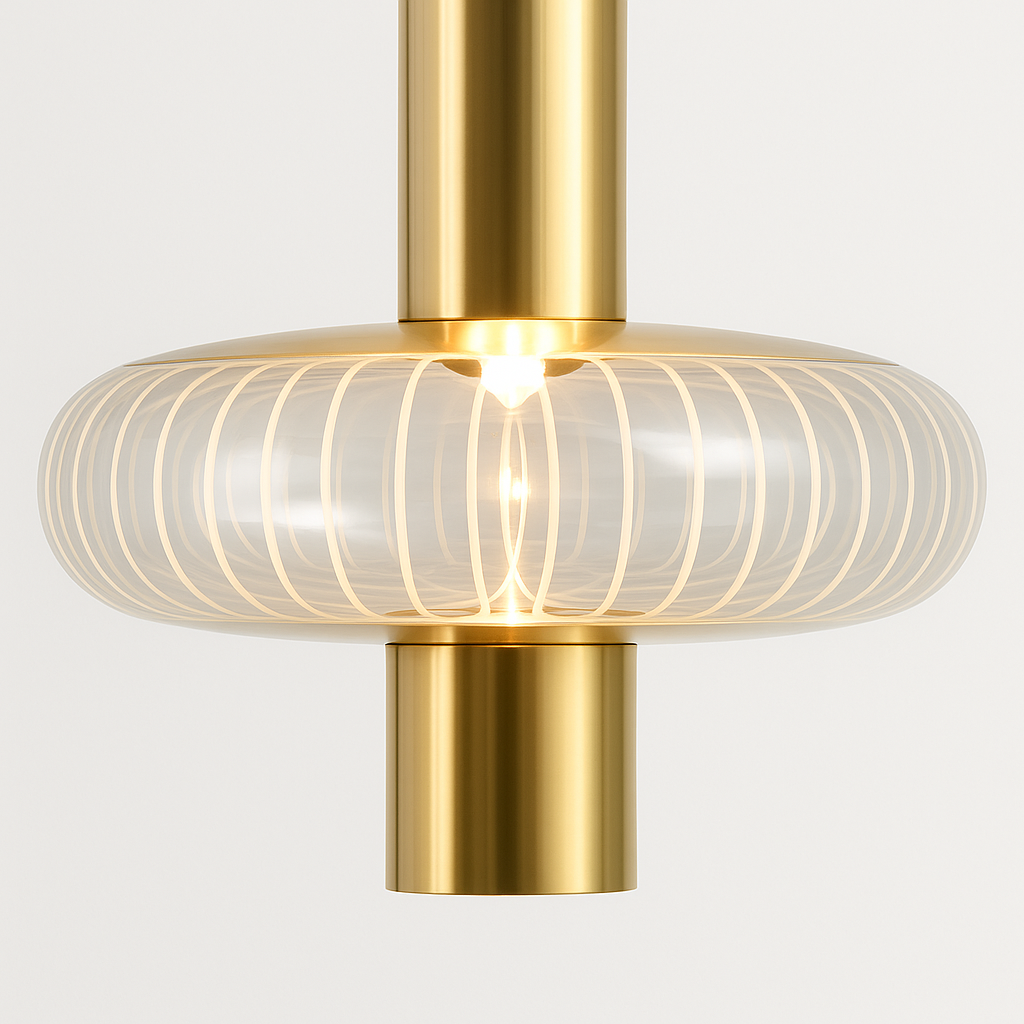 Luminária Pendente Moderna Minimalista LED Vidro Murray