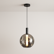 Luminária Pendente Moderna Minimalista LED Metal Vidro Navigli
