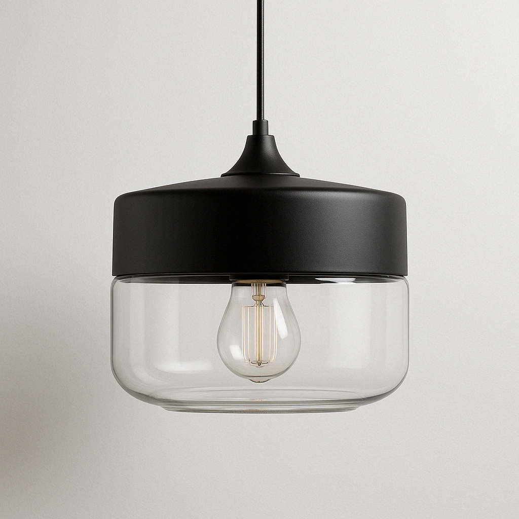 Luminária Pendente Moderno Minimalista Vidro Vian