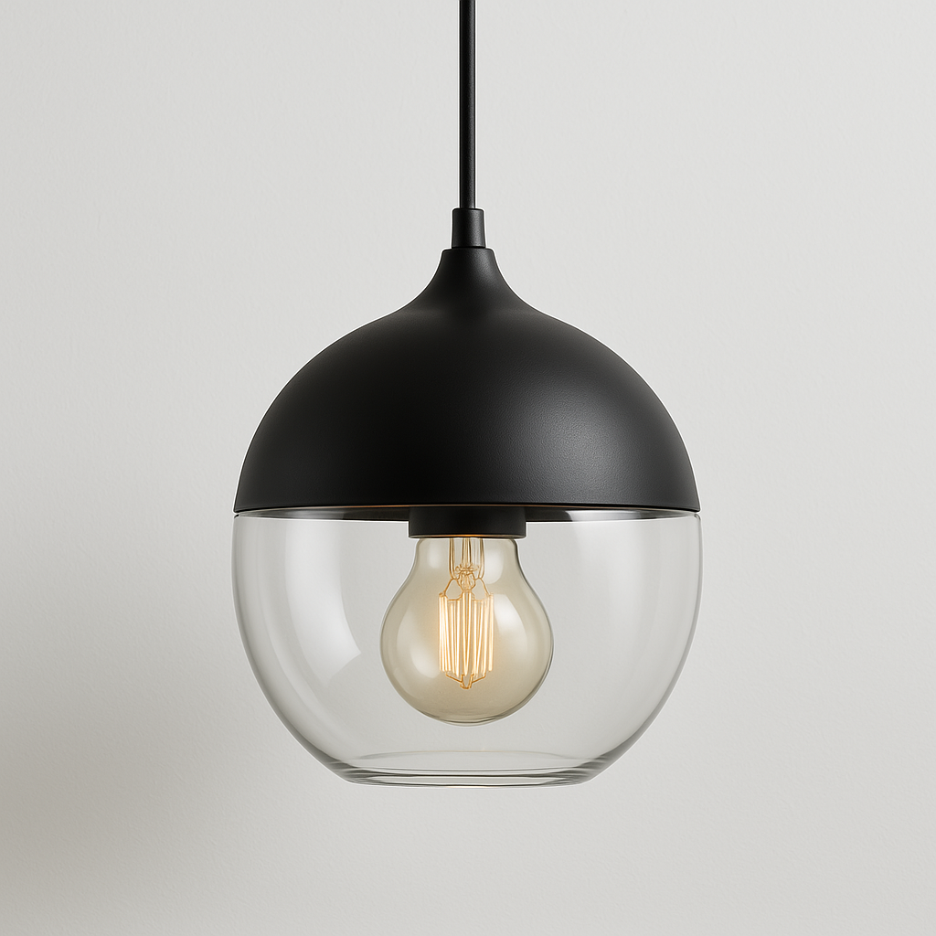 Luminária Pendente Moderno Minimalista Vidro Vian