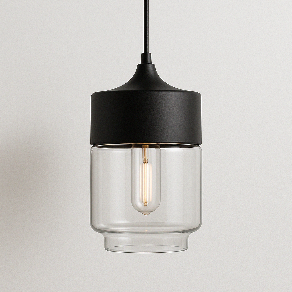 Luminária Pendente Moderno Minimalista Vidro Vian
