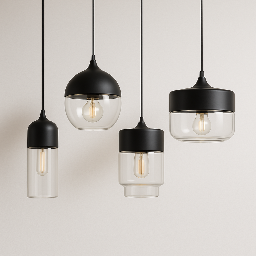 Luminária Pendente Moderno Minimalista Vidro Vian