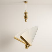 Luminária Pendente Moderno Minimalista Vidro Metal Borboleta Gao