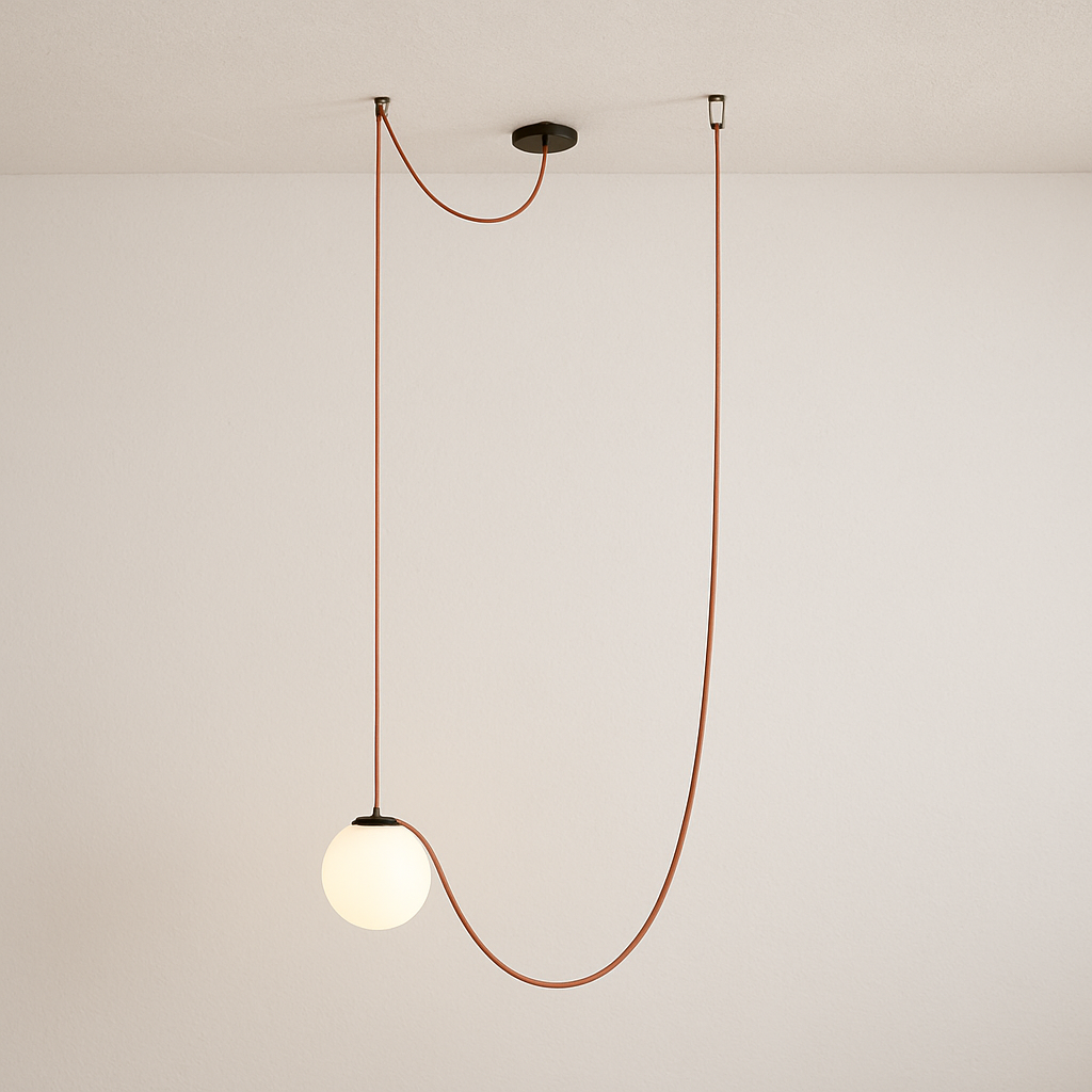 Luminária Pendente Moderna Minimalista Globo Vidro Hilversum