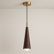Luminária Pendente Moderna Minimalista Madeira Montclair