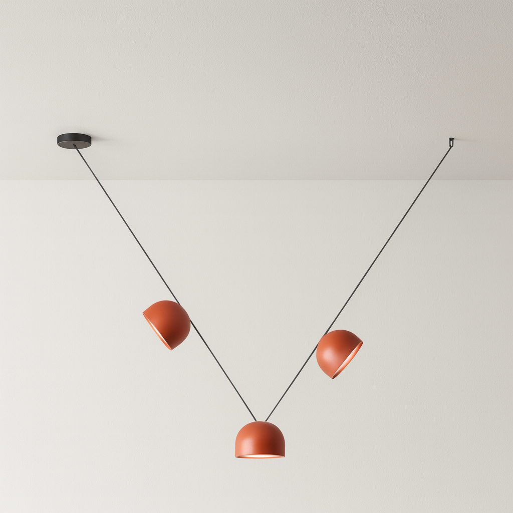 Luminária Pendente Moderna Minimalista LED Metal Wibaut