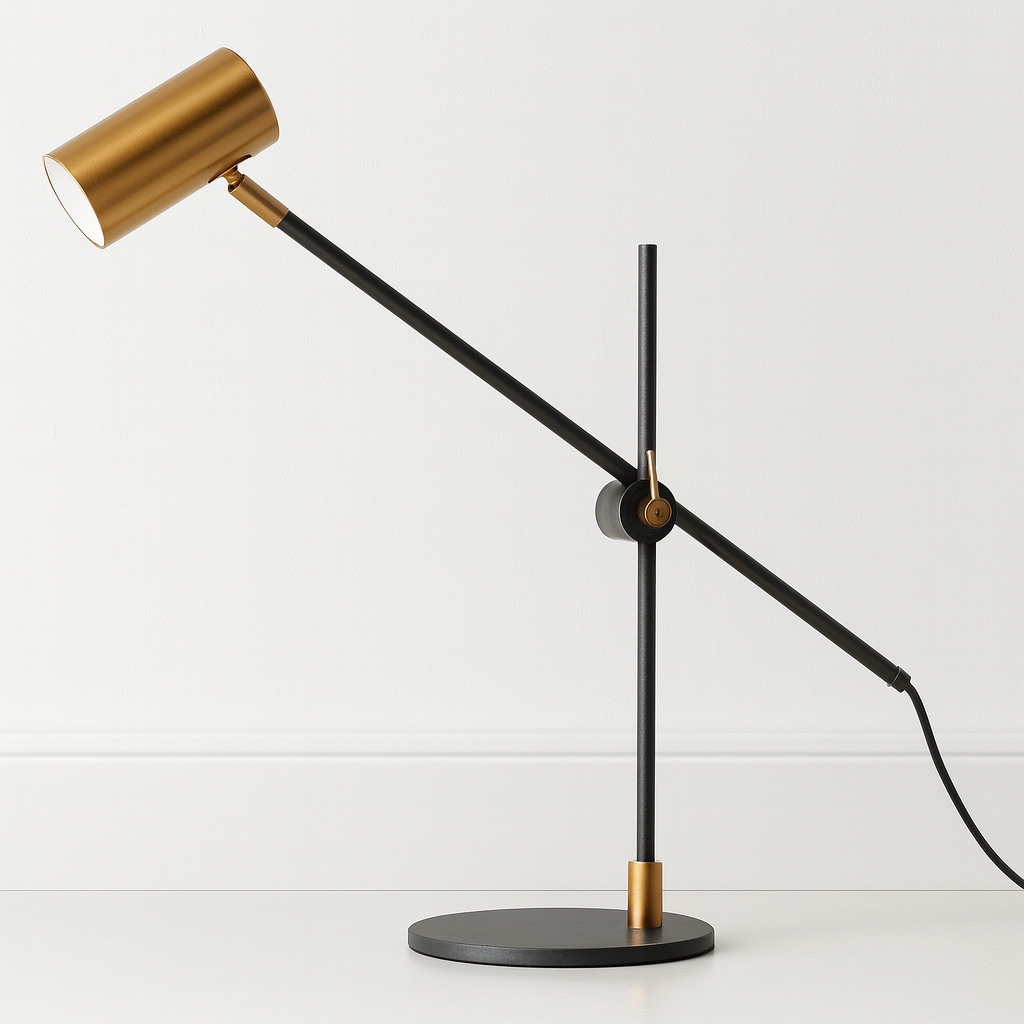 Luminária de Mesa Abajur Moderna Articulada Metal Dilo
