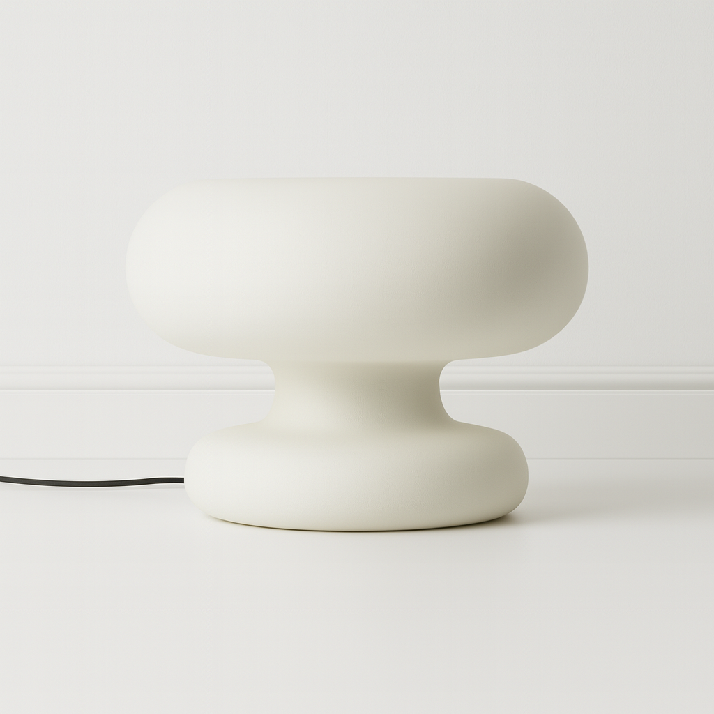 Luminária de Mesa Abajur Moderna Vidro Meila