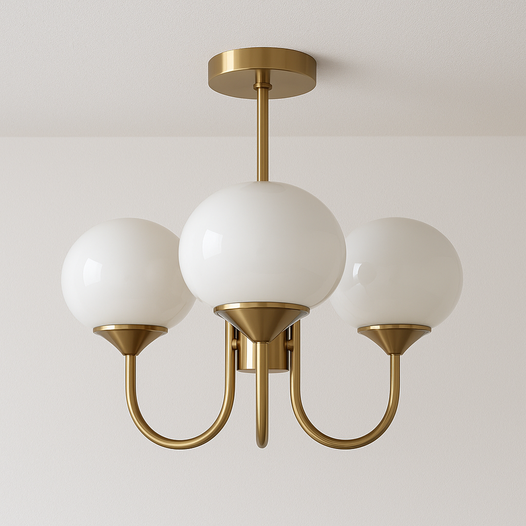 Luminária Pendente Moderna Minimalista Metal Vidro Kenmore