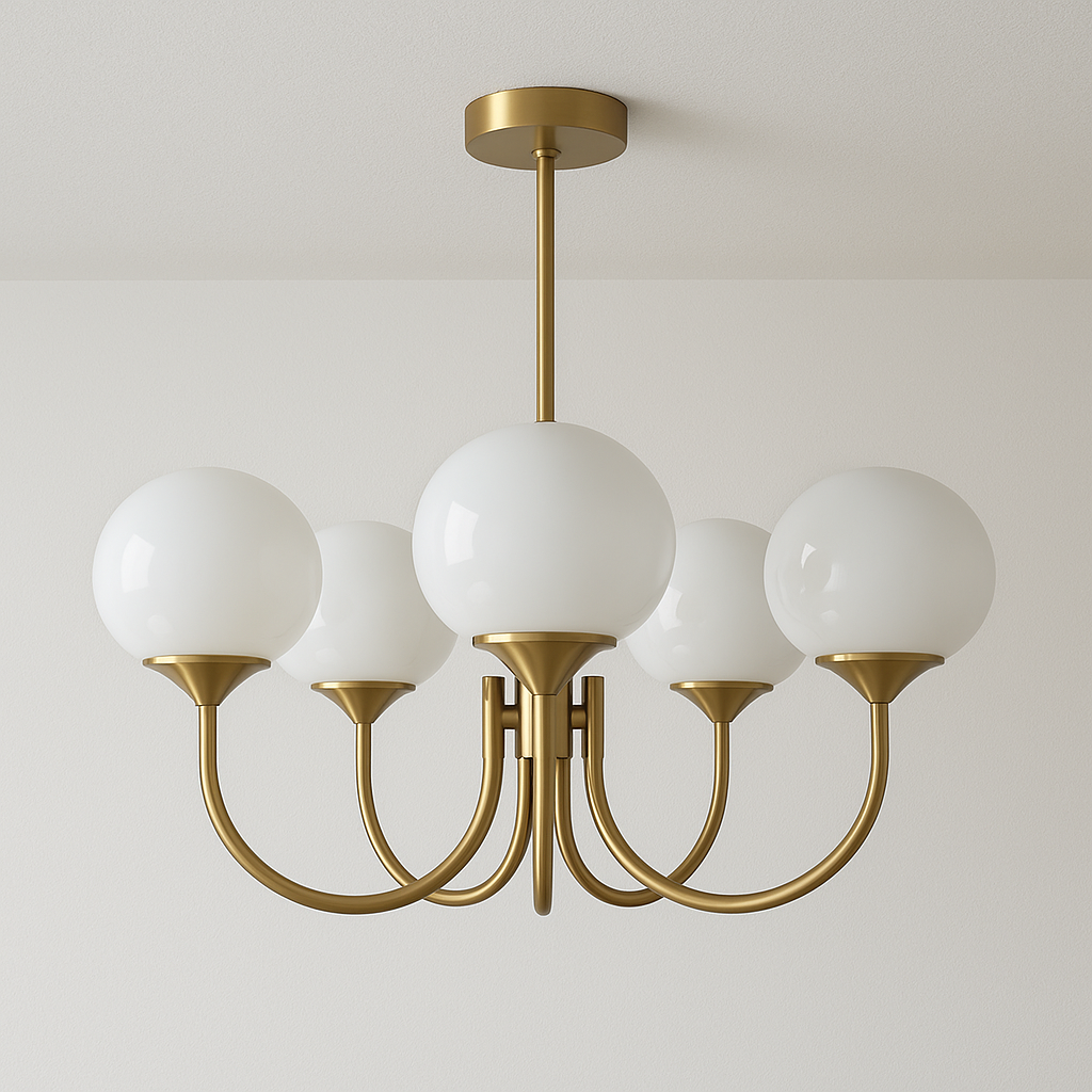 Luminária Pendente Moderna Minimalista Metal Vidro Kenmore