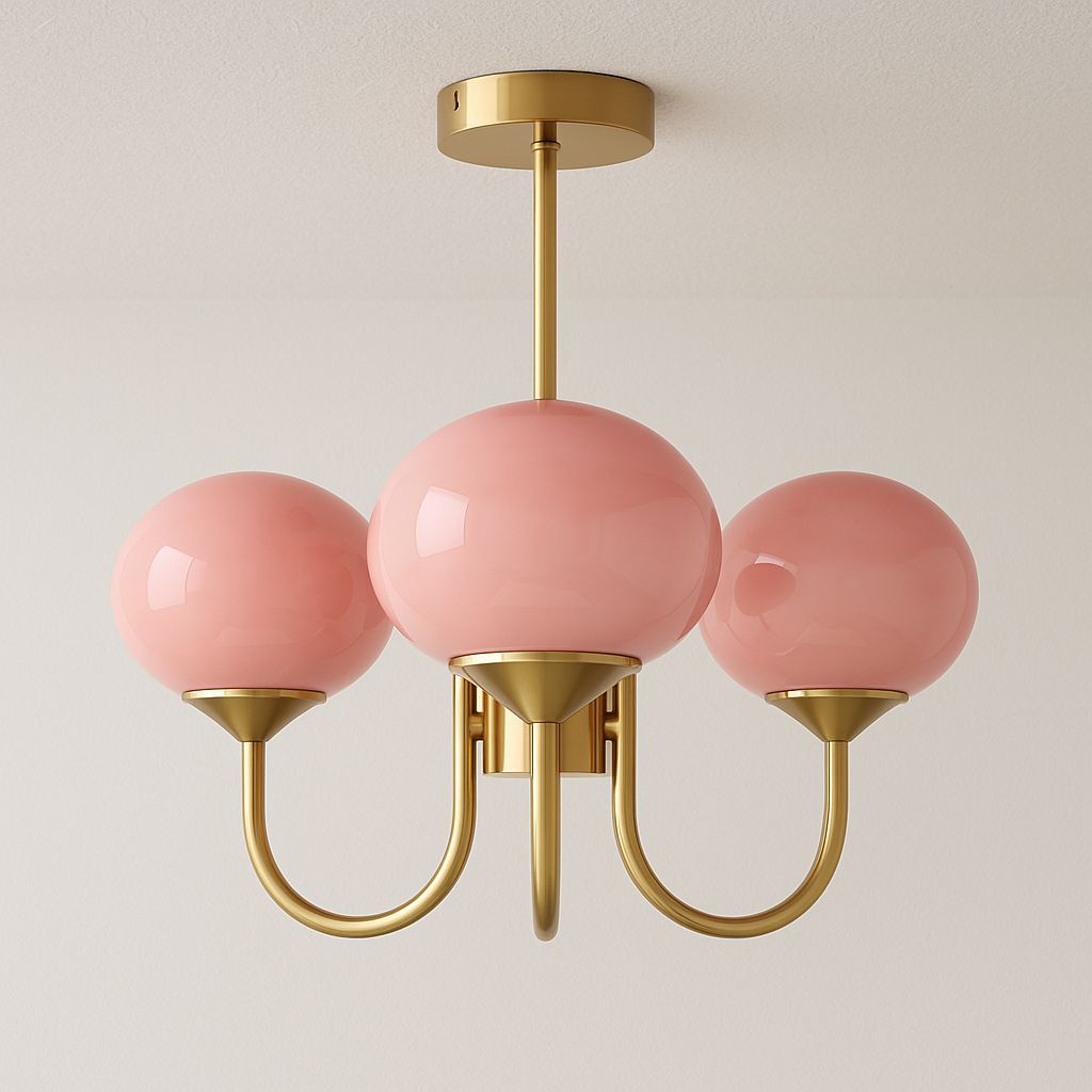 Luminária Pendente Moderna Minimalista Metal Vidro Kenmore