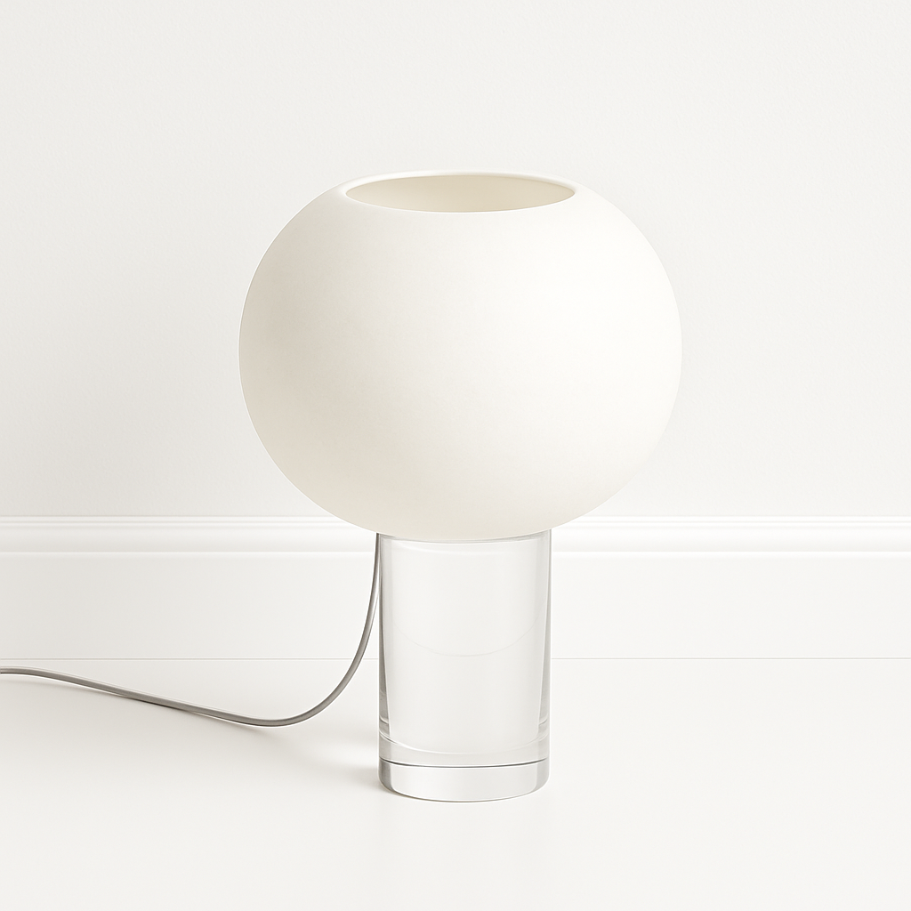 Luminária de Mesa Moderna Minimalista Vidro Bobie