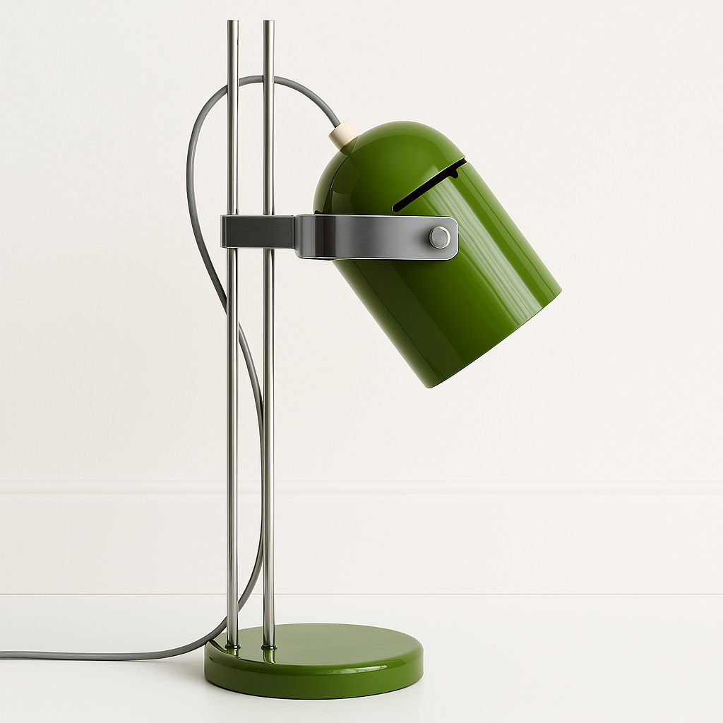 Luminária De Mesa Abajur Retrô Moderna Minimalista Articulada Metal Belair