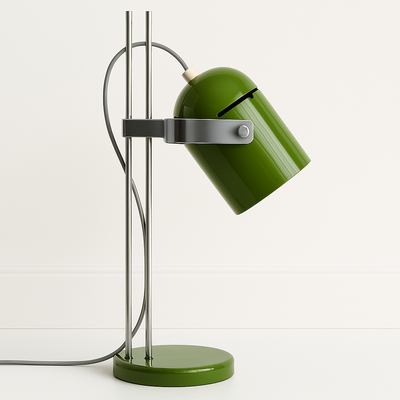 Luminária De Mesa Abajur Retrô Moderna Minimalista Articulada Metal Belair