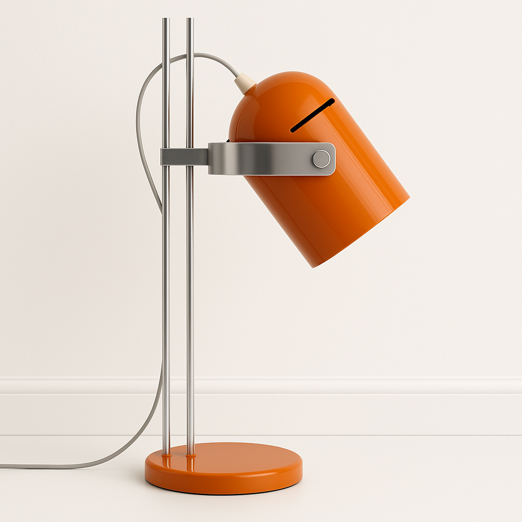 Luminária De Mesa Abajur Retrô Moderna Minimalista Articulada Metal Belair