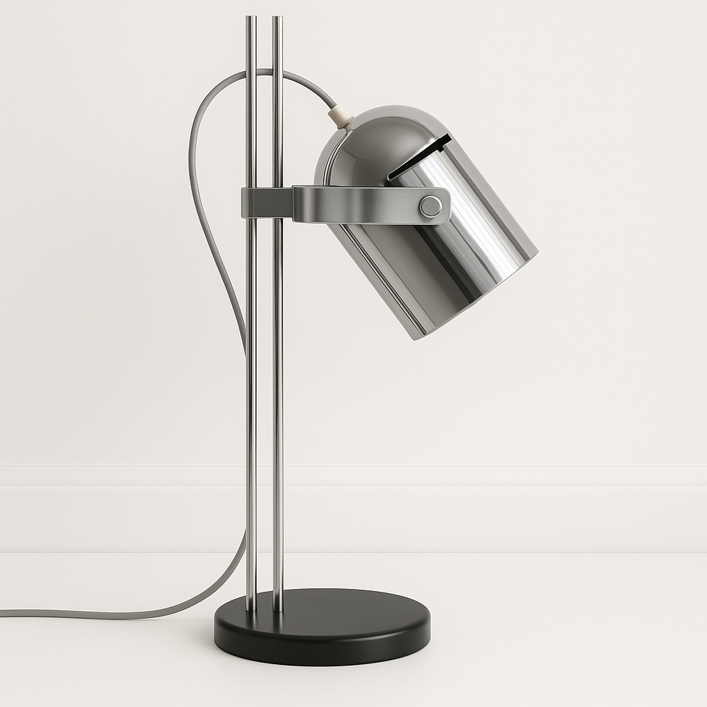 Luminária De Mesa Abajur Retrô Moderna Minimalista Articulada Metal Belair