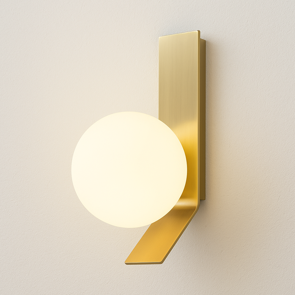 Luminária Arandela Moderna Minimalista Globo de Vidro Khas - ABAZZUR™