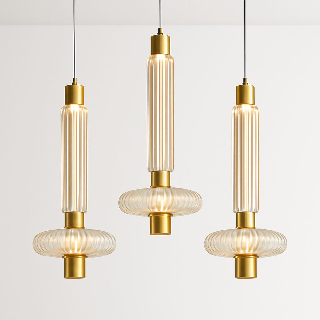 Luminária Pendente Moderna Minimalista LED Vidro Murray