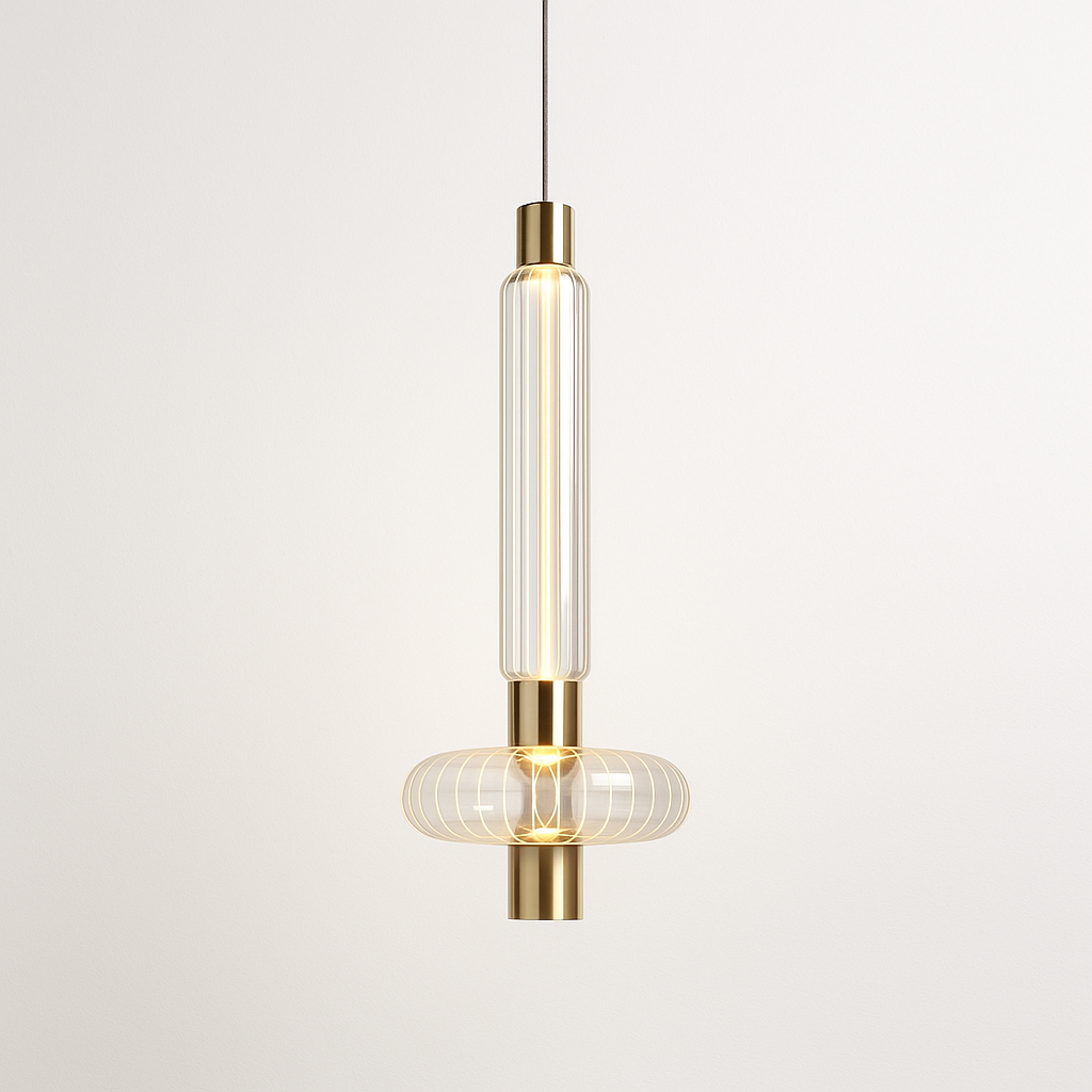Luminária Pendente Moderna Minimalista LED Vidro Murray