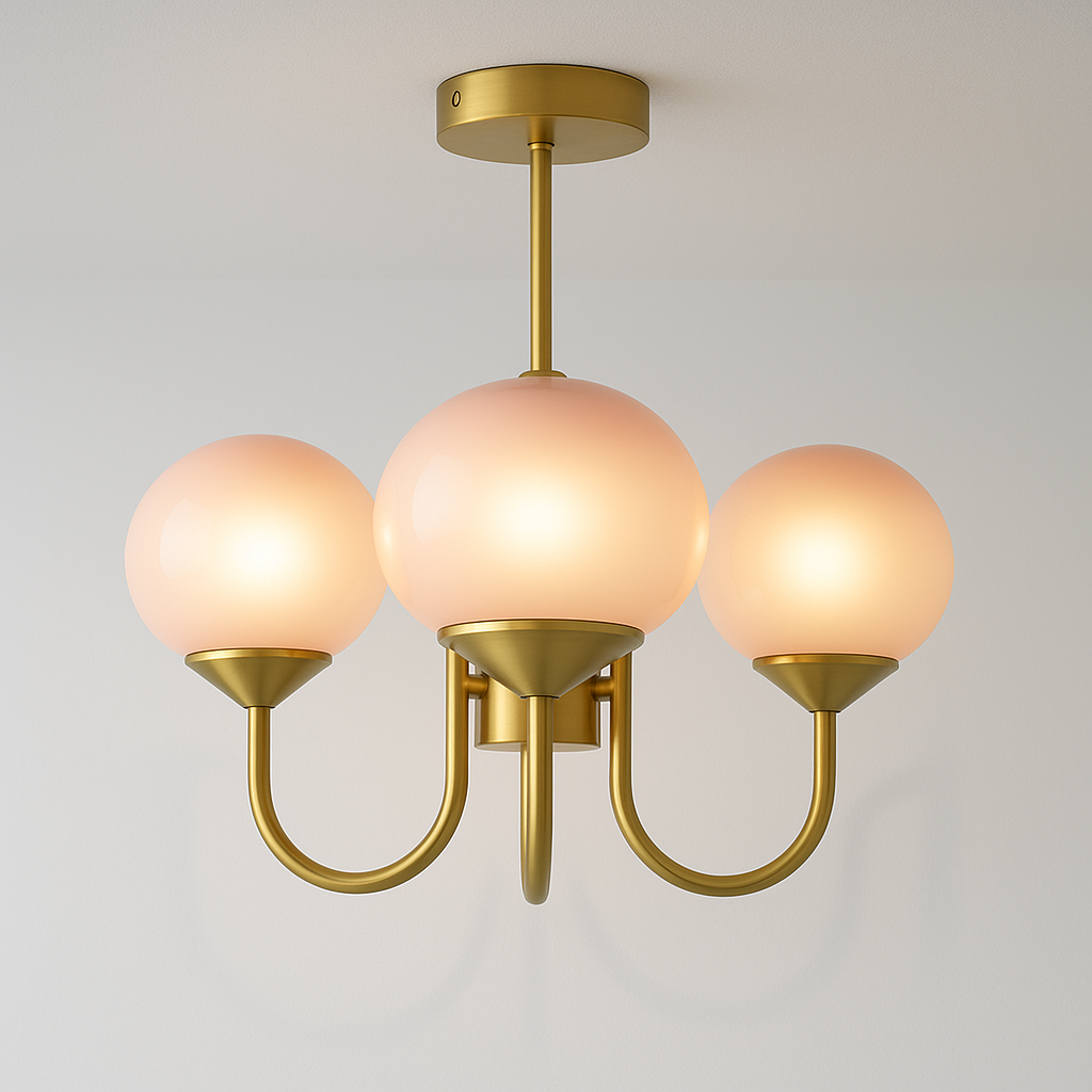 Luminária Pendente Moderna Minimalista Metal Vidro Kenmore