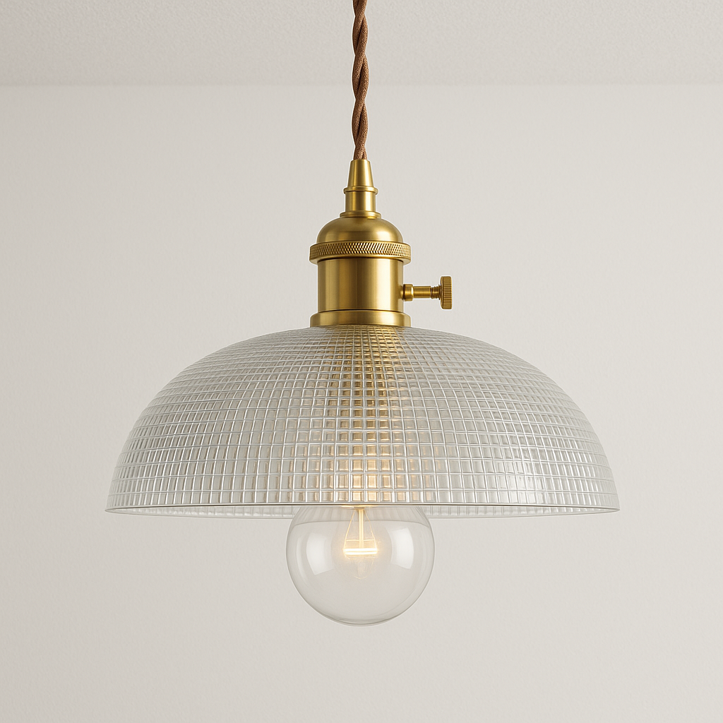 Luminária Pendente Moderno Vintage Retrô Industrial Vidro Ulmo