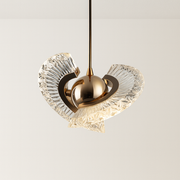 Luminária Pendente Moderno Minimalista Metal Vidro Heart