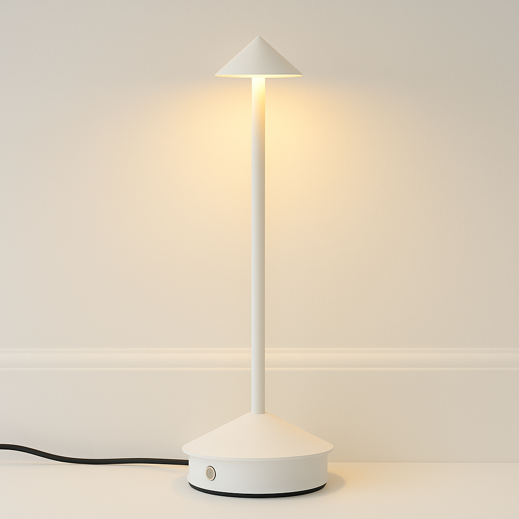 Luminária de Mesa Moderna Minimalista Recarregável LED Metal USB Olari