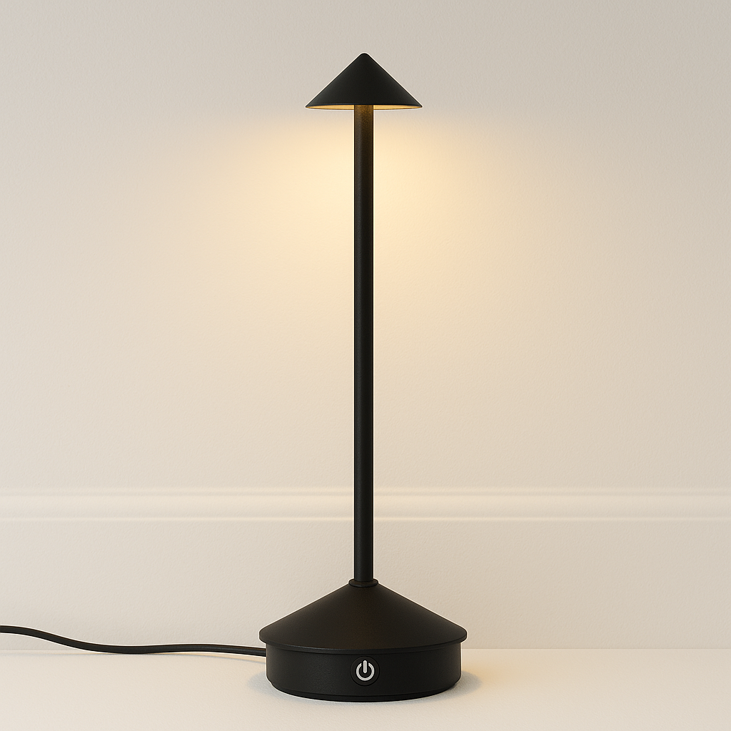 Luminária de Mesa Moderna Minimalista Recarregável LED Metal USB Olari