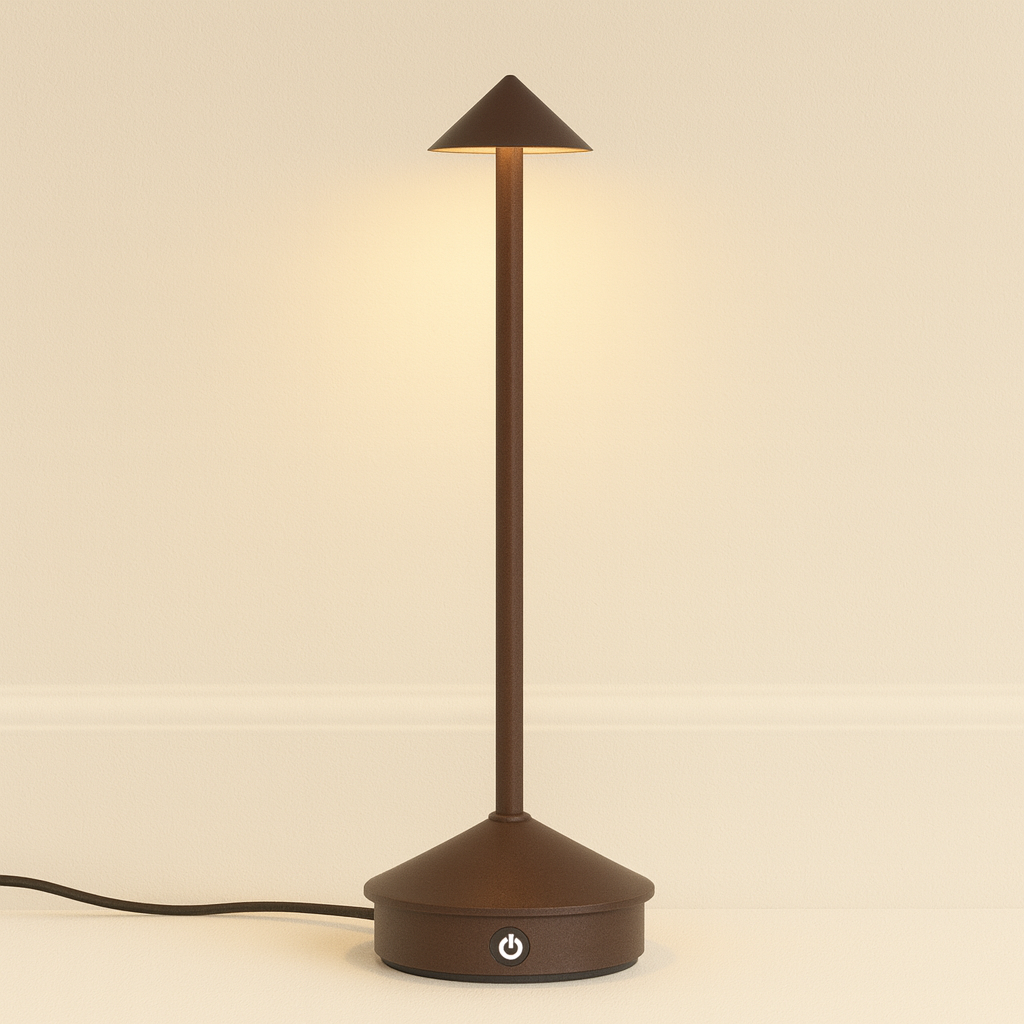 Luminária de Mesa Moderna Minimalista Recarregável LED Metal USB Olari