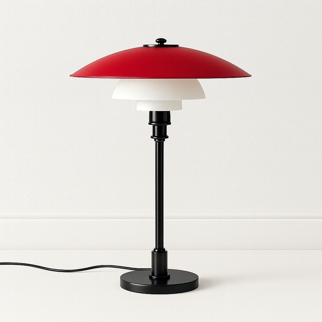 Luminária de Mesa Moderna Minimalista Metal Vidro Kaleva
