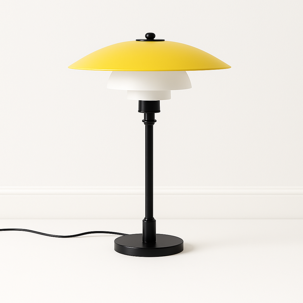 Luminária de Mesa Moderna Minimalista Metal Vidro Kaleva