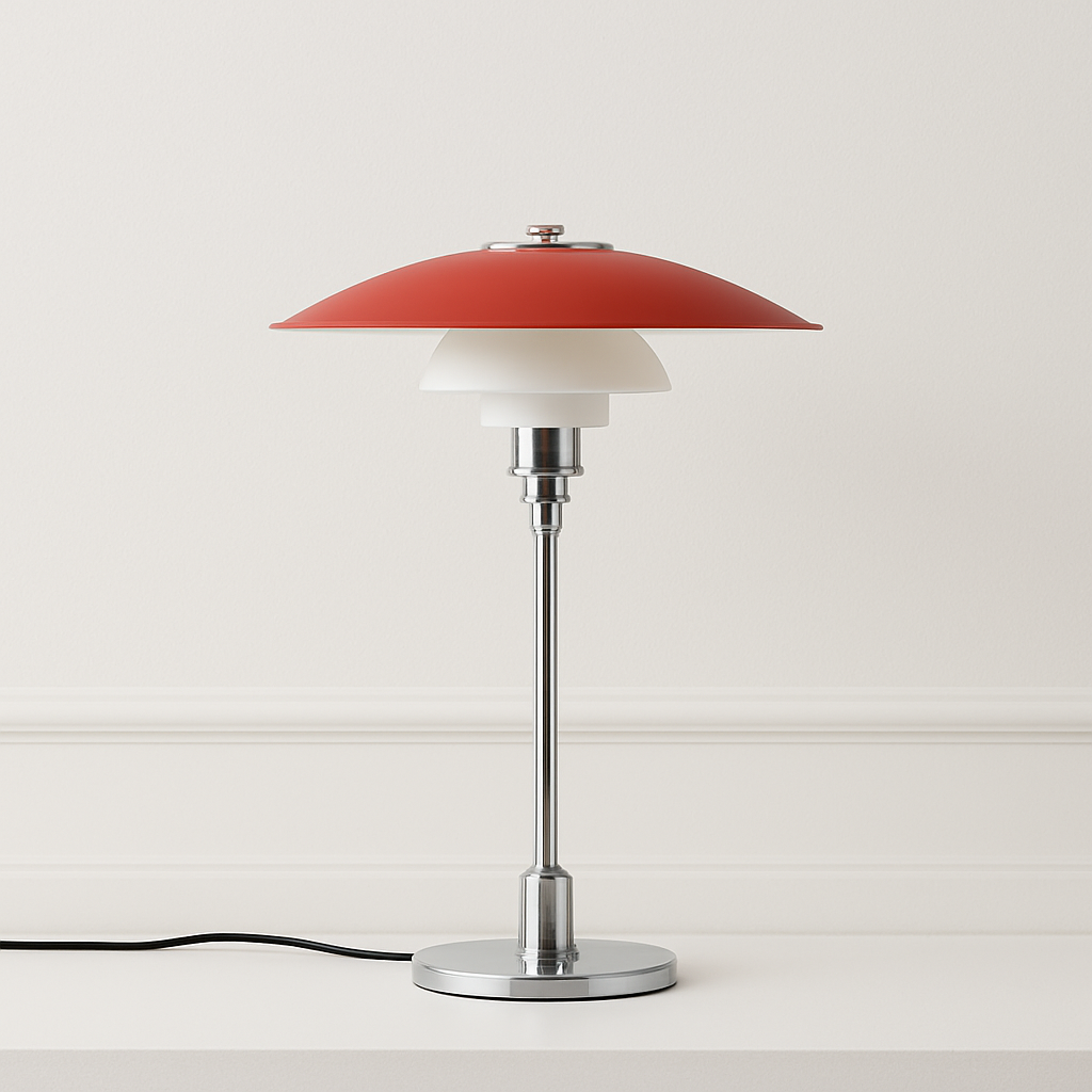 Luminária de Mesa Moderna Minimalista Metal Vidro Kaleva
