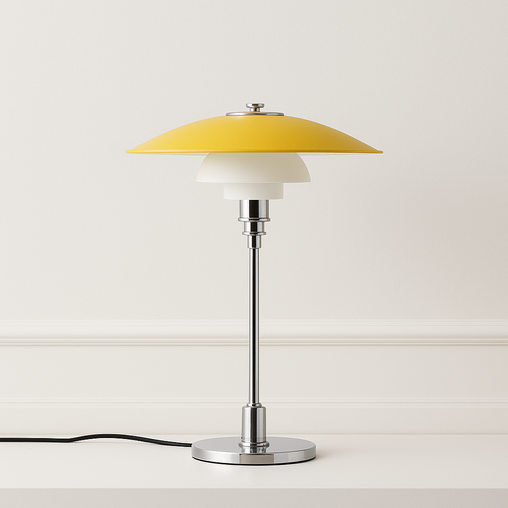Luminária de Mesa Moderna Minimalista Metal Vidro Kaleva