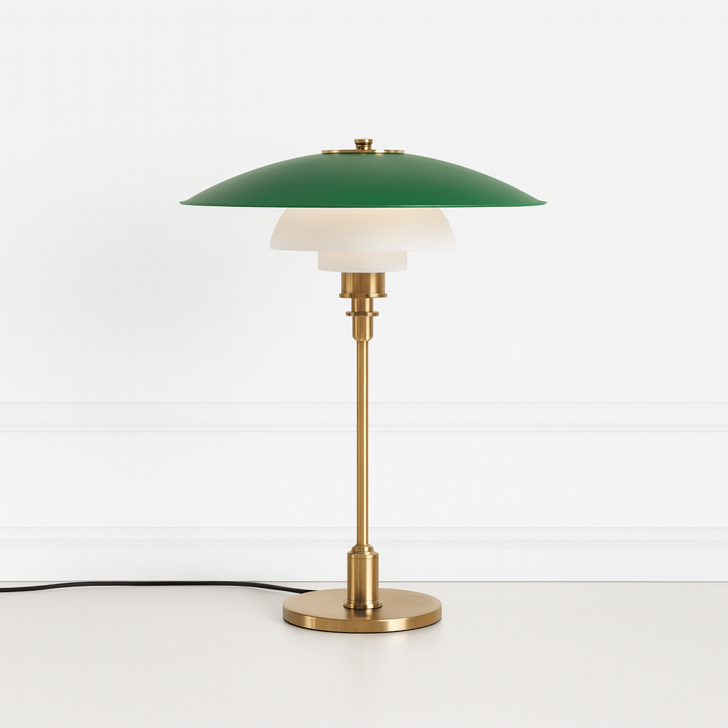 Luminária de Mesa Moderna Minimalista Metal Vidro Kaleva