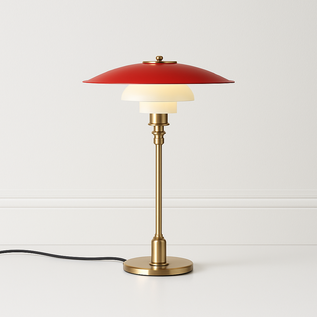 Luminária de Mesa Moderna Minimalista Metal Vidro Kaleva