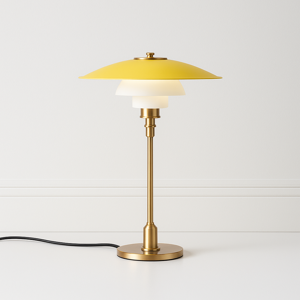 Luminária de Mesa Moderna Minimalista Metal Vidro Kaleva