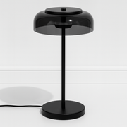 Luminária de Mesa Abajur Moderna Minimalista Metal Vidro LED Gulda