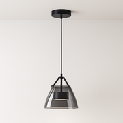 Luminária Pendente Moderna Minimalista LED Vidro Metal Fenway