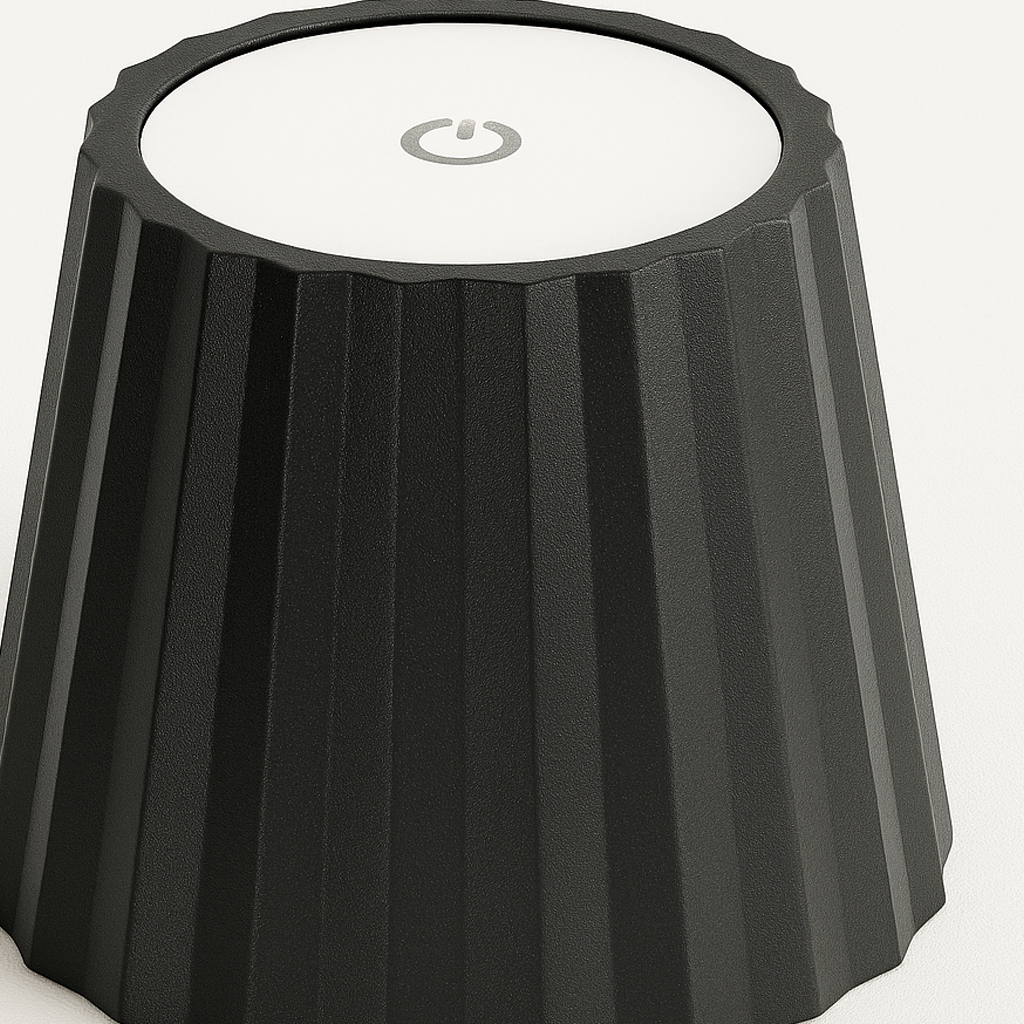 Luminária De Mesa Abajur Moderna Minimalista Recarregável Articulada Touch Metal LED Loddy