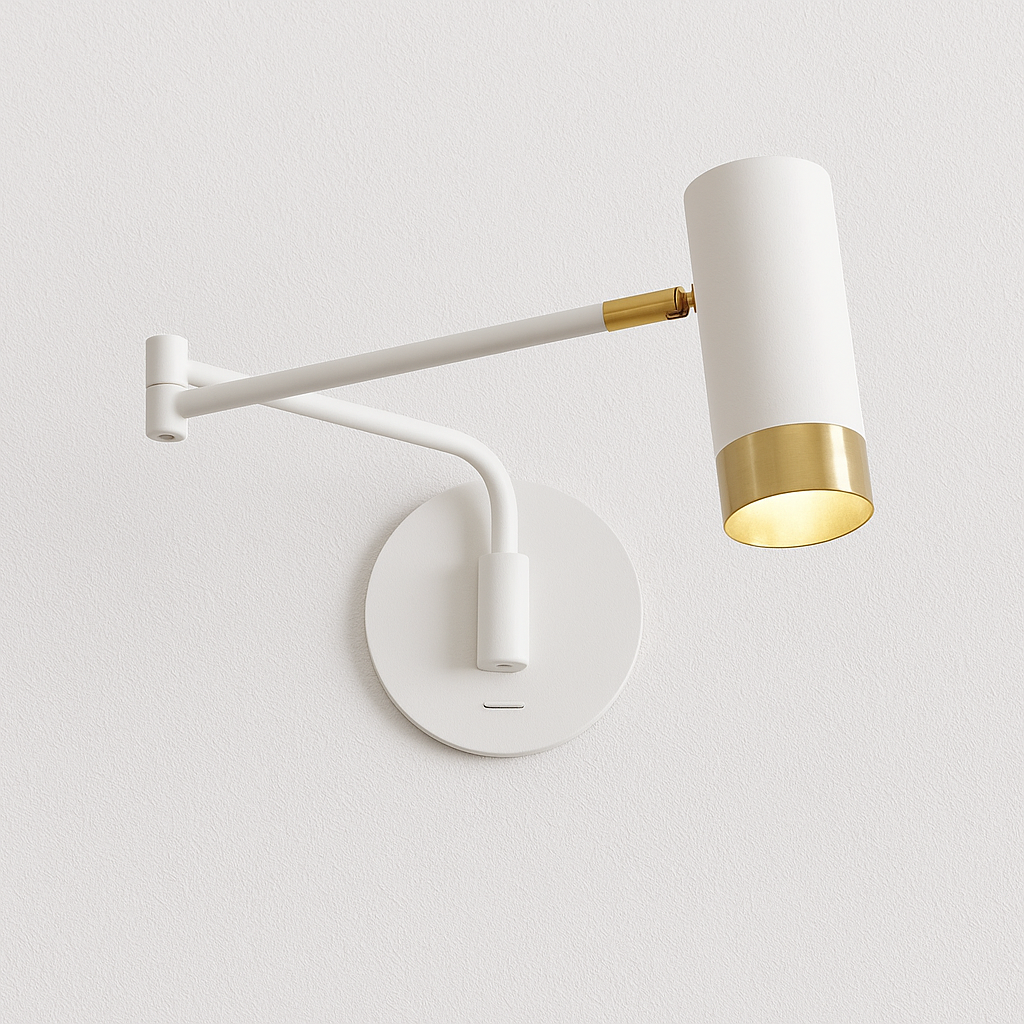 Luminária Arandela Moderno Minimalista Articulada Ebisu - ABAZZUR™