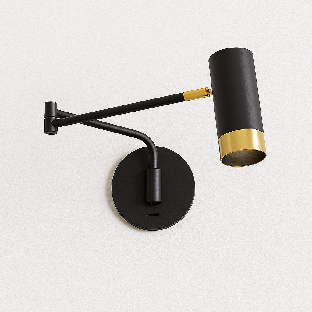 Luminária Arandela Moderno Minimalista Articulada Ebisu - ABAZZUR™