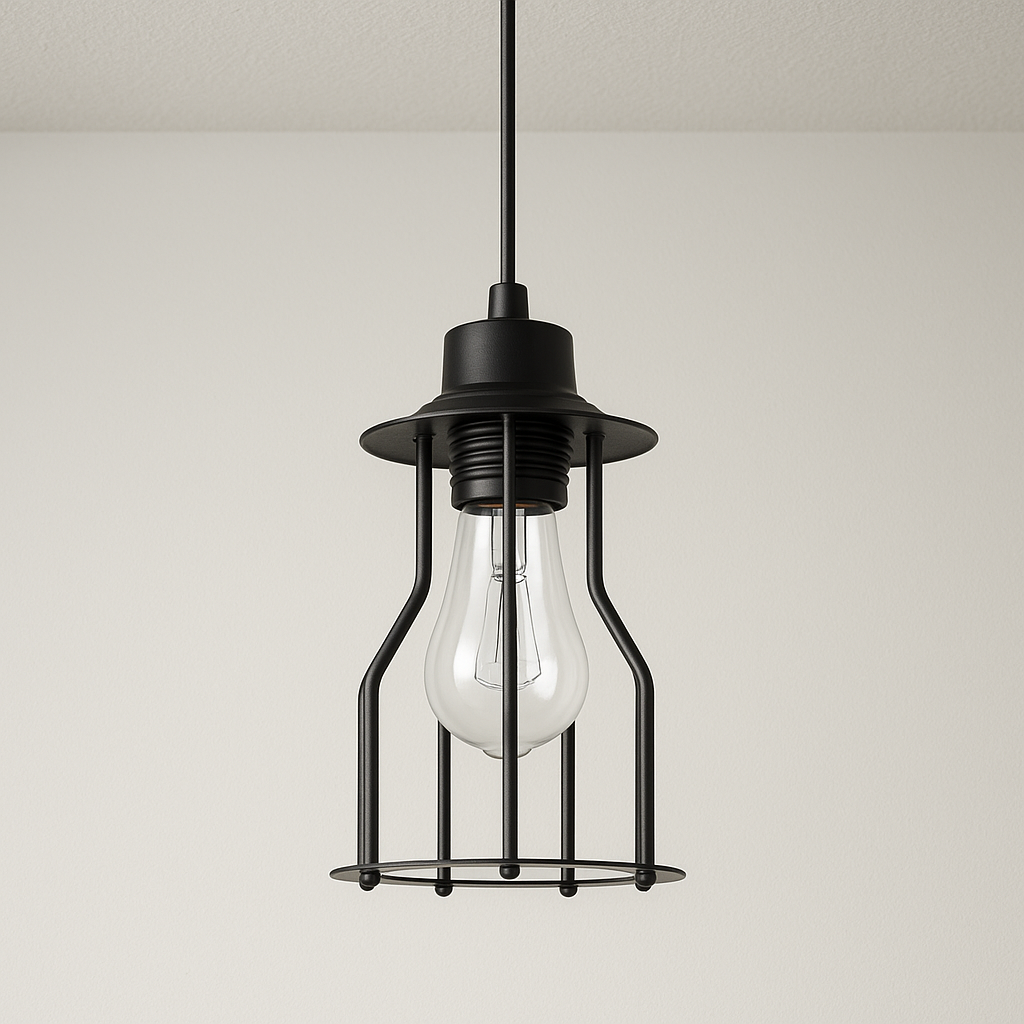 Luminária Pendente Moderno Industrial Retrô Aramado Metal Viegas