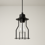 Luminária Pendente Moderno Industrial Retrô Aramado Metal Viegas