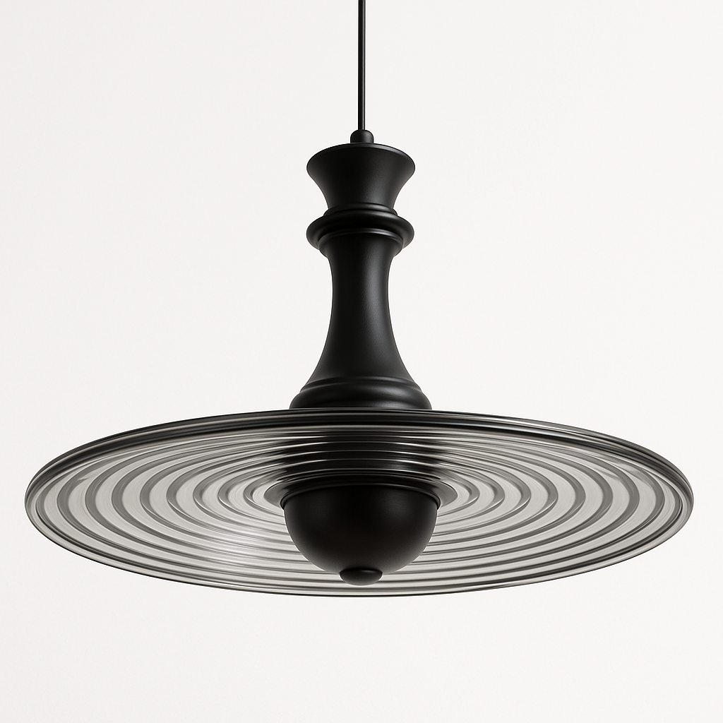 Luminária Pendente Moderna Minimalista LED Acrílico Vidro Metal Cobble