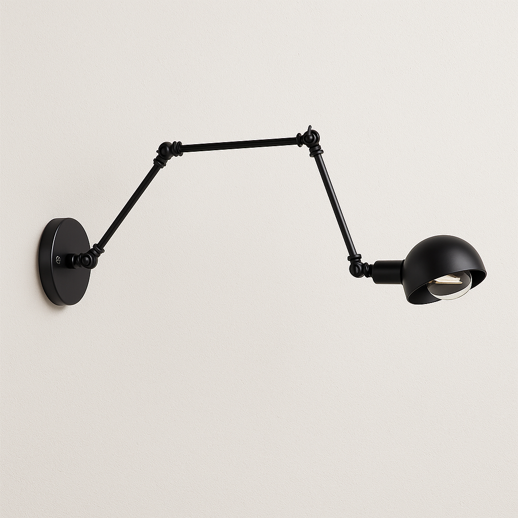 Luminária Arandela de Parede Articulada Industrial Metal Payson - ABAZZUR™