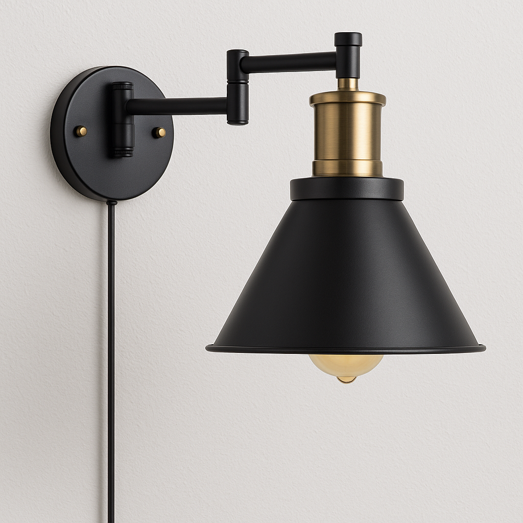 Luminária Arandela Industrial Vintage Retrô Articulada Gràcia - ABAZZUR™