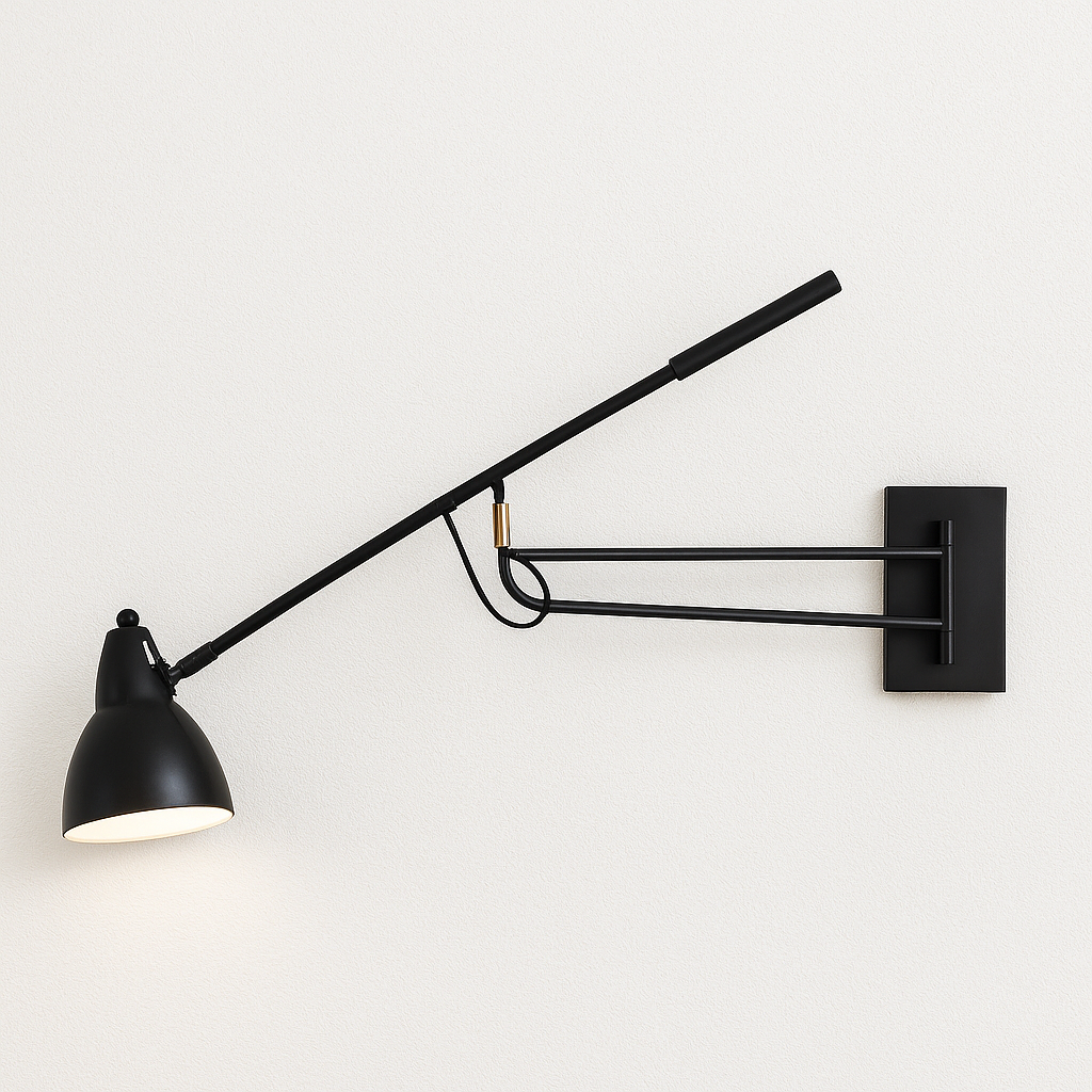 Luminária Arandela Minimalista Industrial Articulada Metal Dock - ABAZZUR™