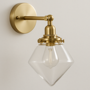 Luminária Arandela Moderna Clássica Metal Vidro Articulada Marvila - ABAZZUR™